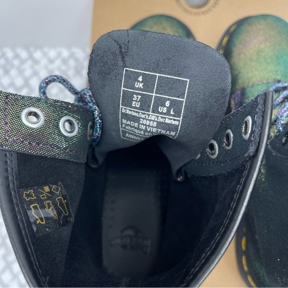 Dr. Martens 1460 Disco size 6 EU 37 Purple Iridescent Suede Combat Party Boots - Picture 7 of 12